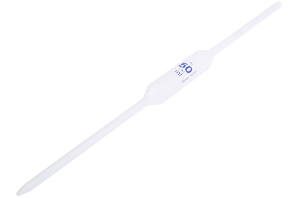 Product image for PP 1-mark class B bulb type pipette,50ml