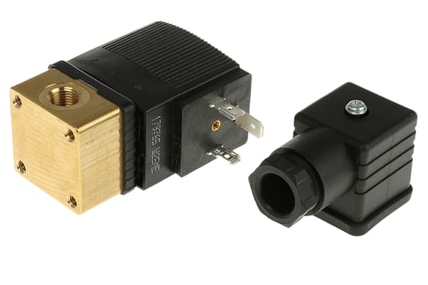 Product image for 1/8IN 2/2 WATER&STEM SOLENOID VALVE,230V