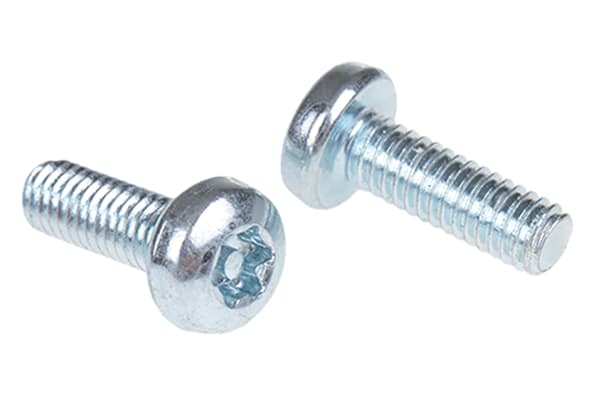 Product image for ZnPt steel tamperproof screw,M4x12mm