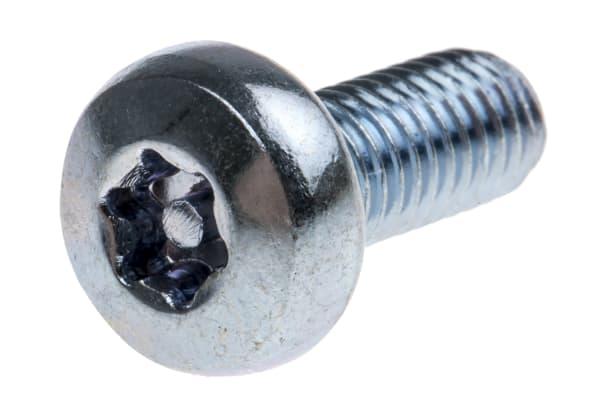 Product image for ZnPt steel 6 lobe pan head screw,M5x12mm