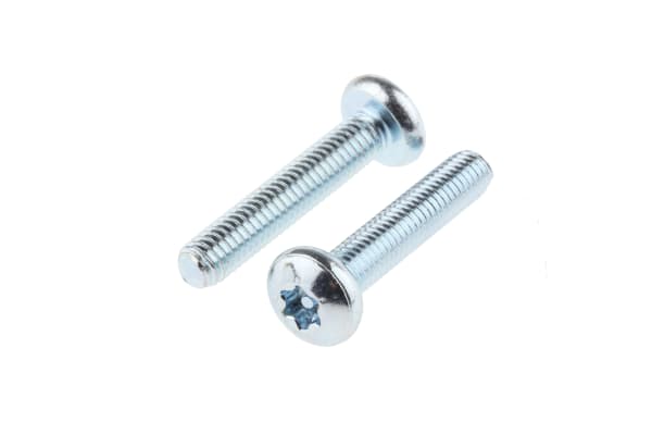 Product image for ZnPt steel tamperproof screw,M5x25mm