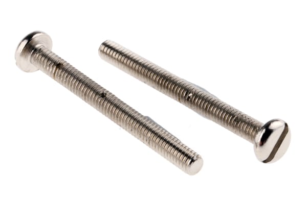 Product image for NiPt brass slot pan head screw,M2.5x25mm