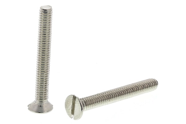 Product image for NiPt brass slot csk head screw,M2.5x20mm