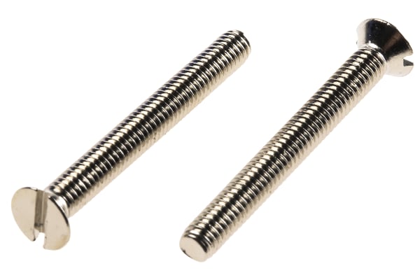 Product image for NiPt brass slot csk head screw,M3.5x30mm