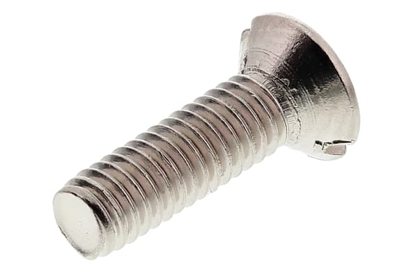 Product image for M3.,5x12,Slotted raised Csk brass screw