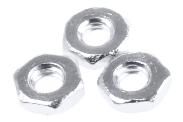 Product image for Nickel plated brass half nut,M2