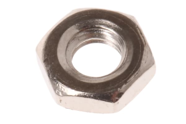 Product image for Nickel Plated Brass Half Nut, M3