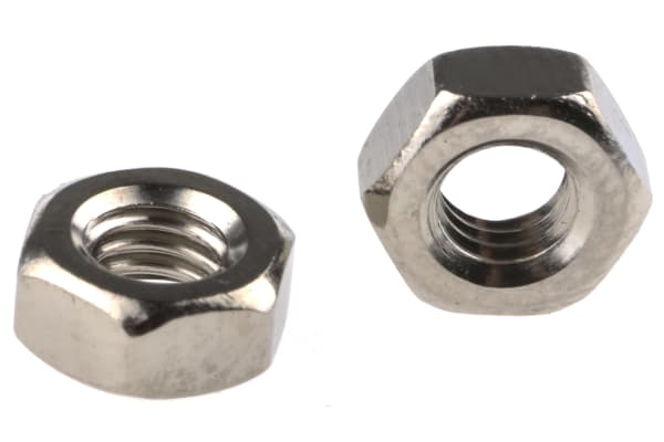 Product image for M3.5 Ni plated brass full nuts