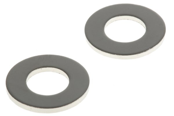 Product image for Nickel Plated Brass Plain Washer, 1.01mm Thickness, 0BA