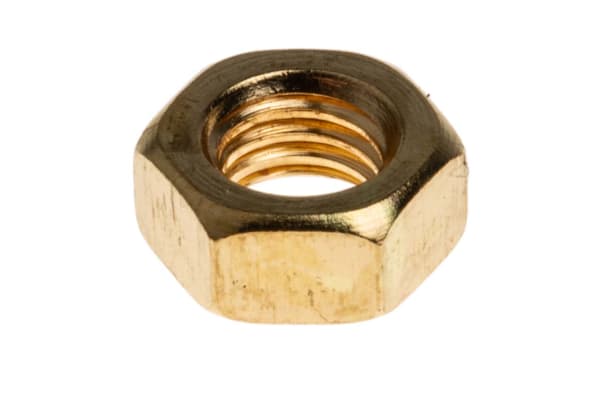Product image for Self Colour Brass Full Nut, M5