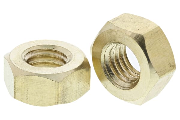 Product image for M10 brass full nuts