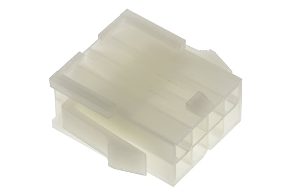 Product image for 8 way dual row panel mount plug