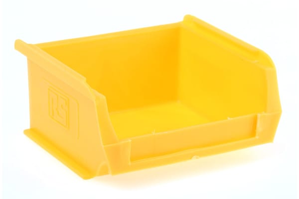 Product image for Yellow polyprop storage bin,100x90x50mm