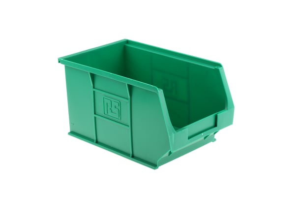 Product image for Green polyprop storage bin,150x240x130mm