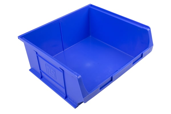 Product image for Blue polyprop storage bin,419x376x180mm