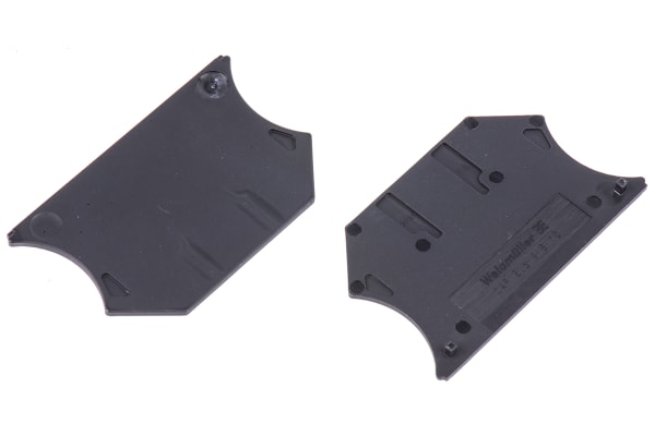 Product image for Blk end cover for W series DIN terminal