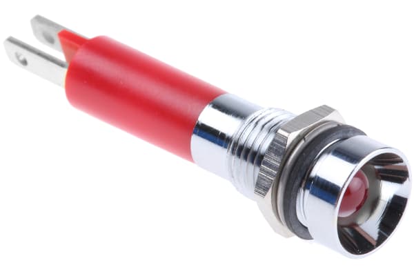 Product image for CML Innovative Technologies Red Indicator, 24 V ac/dc, 8mm Mounting Hole Size