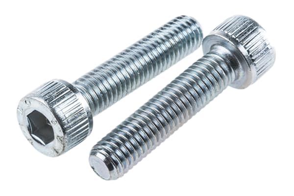 Product image for BZP cap screw, M8x35mm