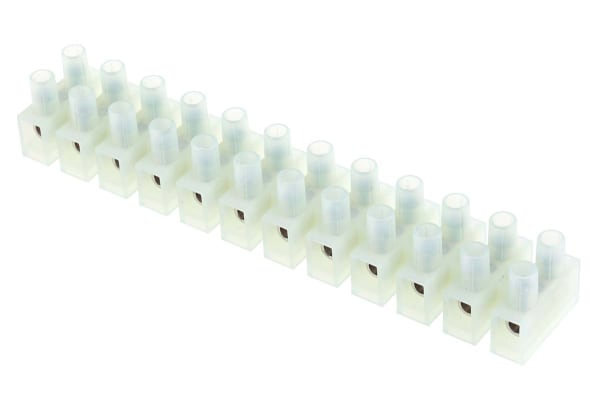 Product image for 12 way nylon 6.6 terminal block