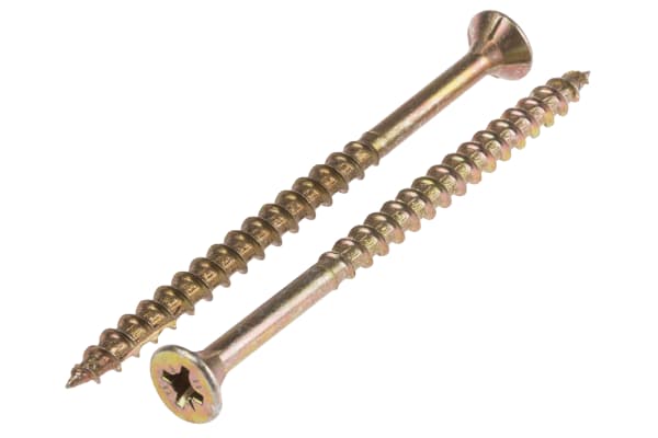 Product image for ZNPT CROSS RECESS CSK WOODSCREW,5X80MM