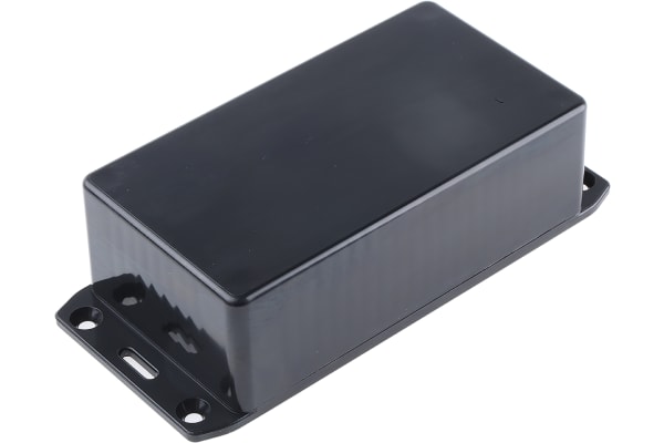 Product image for Blk flanged ABS plastic box,120x65x36mm