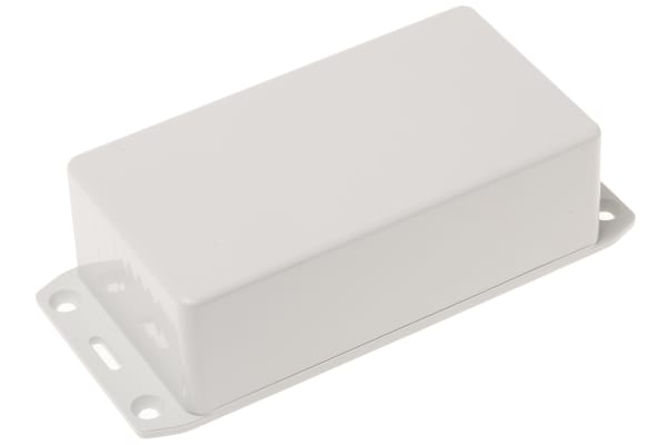 Product image for Grey flanged ABS plastic box,120x65x36mm