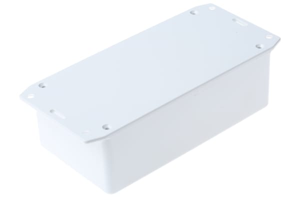 Product image for Grey flanged ABS plastic box,150x80x46mm