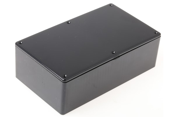 Product image for IP54 BLACK ABS PLASTIC BOX,191X110X57MM