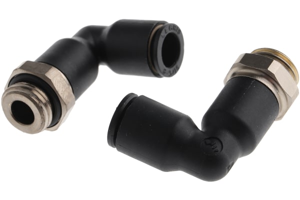 Product image for Parallel extended elbow adaptor,G1/4x8mm