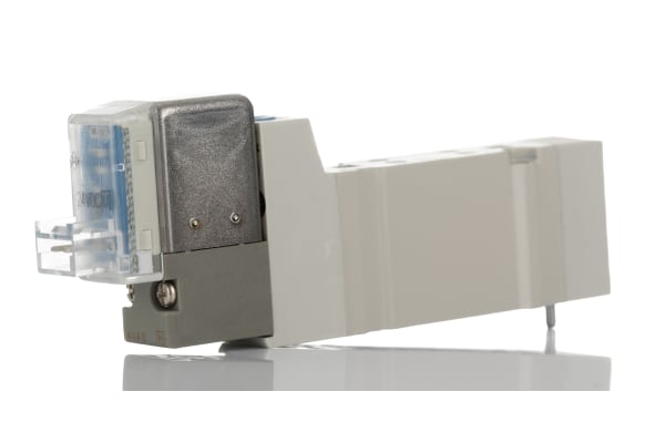 Product image for 5/2 solenoid/spring plug pilot conn,24V