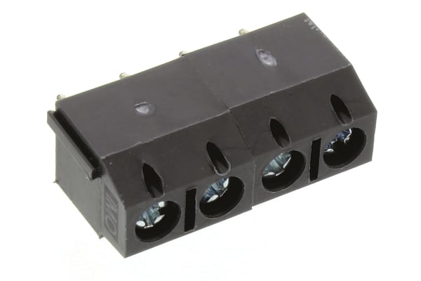 Product image for 4way vertical low profile screw terminal