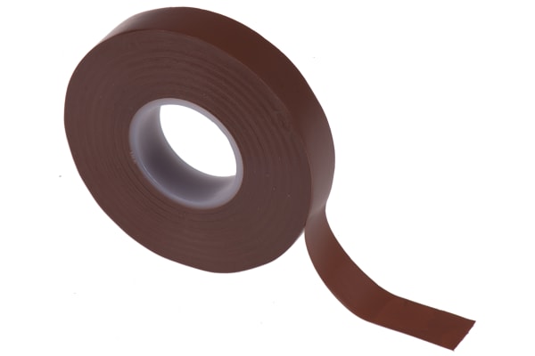 Product image for PVC INSULATING TAPE BROWN 20MX12MM
