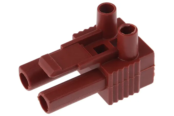 Product image for Brown 2 way plug terminal block,16A 400V