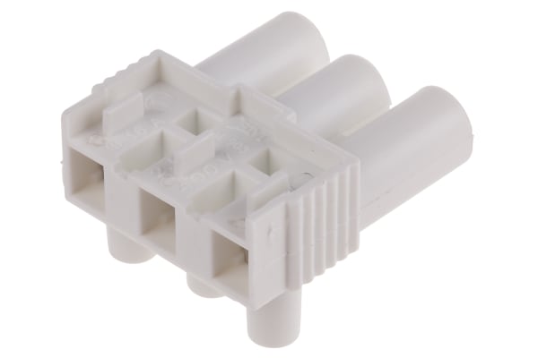 Product image for WHT 3 WAY SOCKET TERMINAL BLOCK,16A 400V