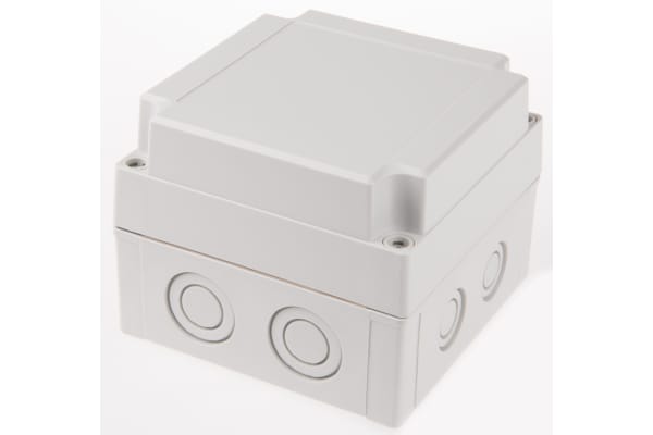 Product image for MNX Enclosure, Grey Lid, 130x130x100mm