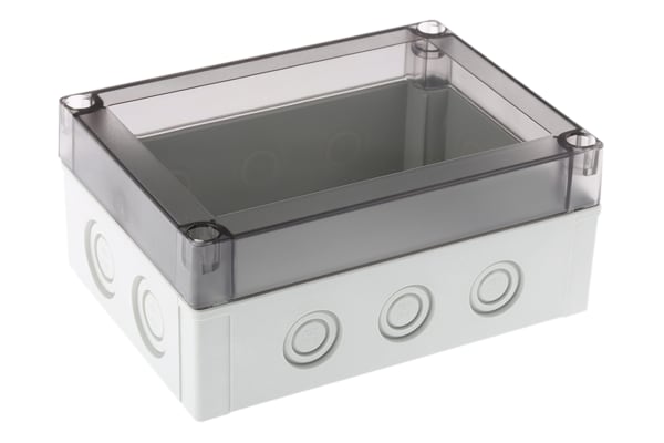 Product image for MNX Enclosure, Clear Lid, 180x130x75mm