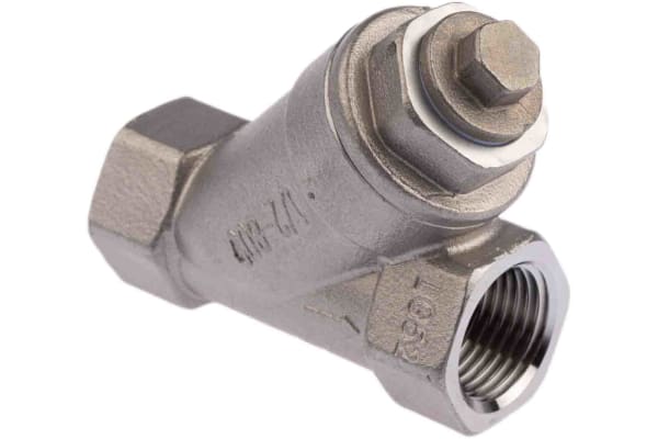 Product image for S/steel Y strainer valve,1/2in BSPP F-F