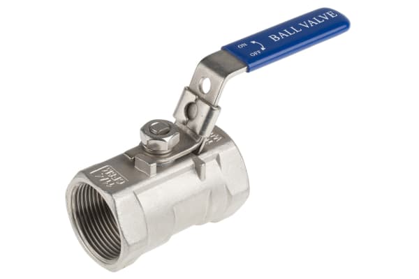 Product image for S/steel 1 pc ball valve,1 1/4in BSPP F-F