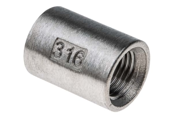 Product image for S/steel equal socket,1/4in BSPP F-F