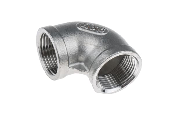 Product image for S/steel 90deg equal elbow,3/4in BSP F-F