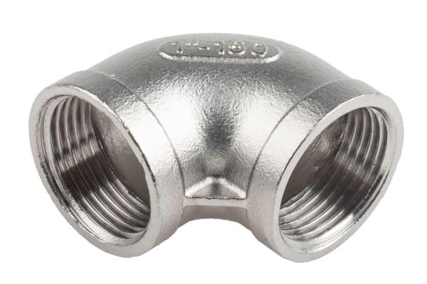 Product image for S/steel 90deg equal elbow,1in BSP F-F