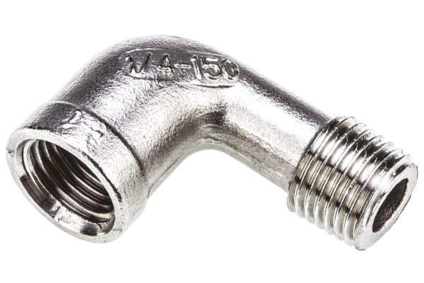 Product image for Street elbow,1/4in BSPP F-1/4in BSPT M