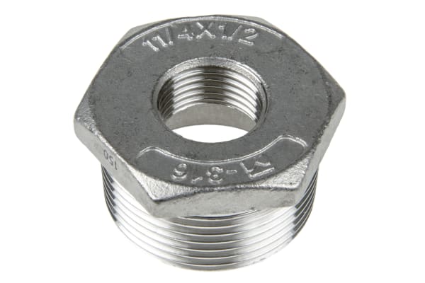 Product image for Hexagon bush,1 1/4in BSPT M-1/2in BSPP F