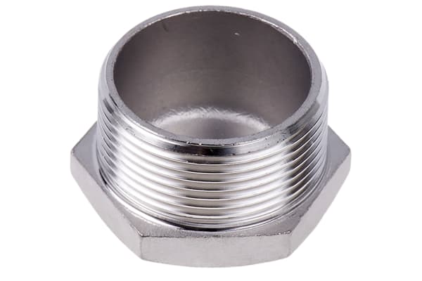 Product image for S/steel plug,1 1/2in BSPT M