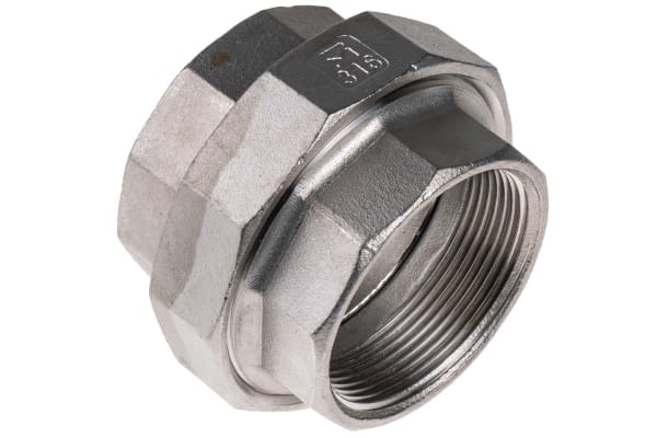 Product image for S/steel straight union,2 in BSPP F-F