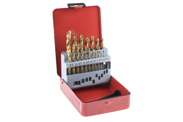 Product image for Drill set,HSS,1-10mm,cased