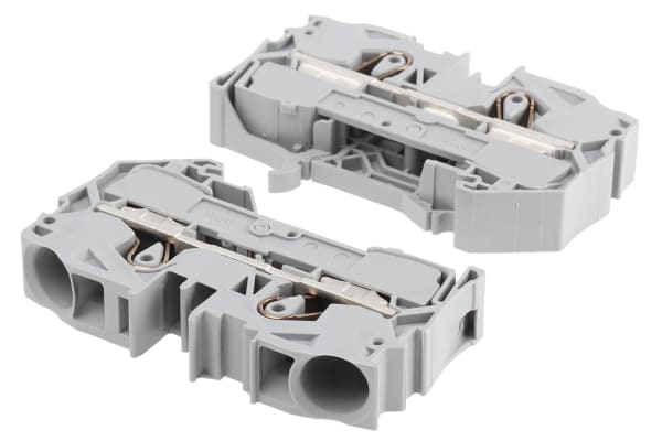 Product image for DIN RAIL TERMINAL 2 X 16 MM2 GREY