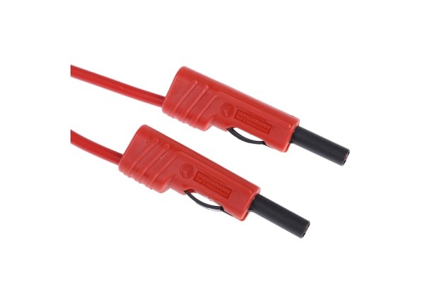 Product image for CONNECTOR PATCH LEAD 4MM RED