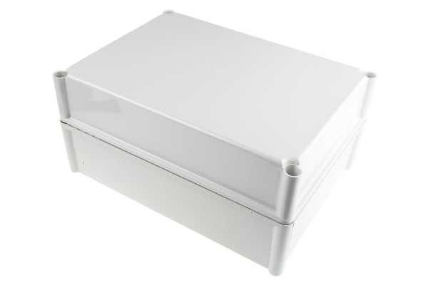 Product image for IP67 enclosure grey lid nom.380x280x180