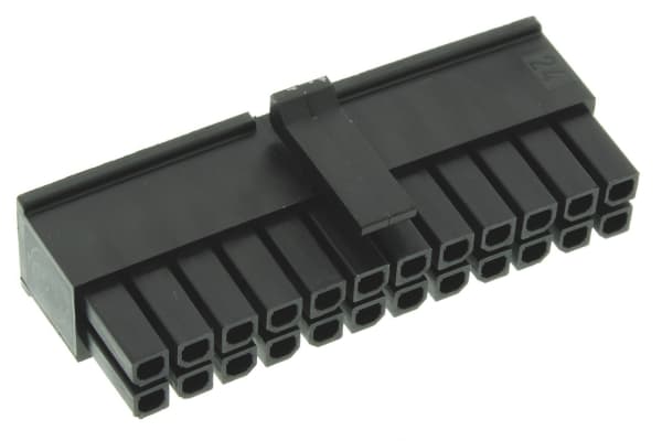 Product image for 2 x 12 way receptacle Micro-Fit